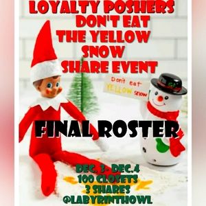 Ahhhhhh! The yellow snowstorm has hit and ended event.😂 Please finish shares.